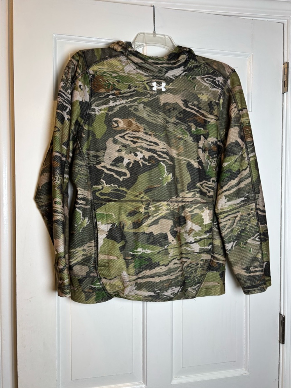 Under Armour Camo Loose Fit Cold Gear Performance Hoodie Green/Brown Men’s M